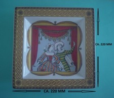 ROSENTHL PORZELLAN SCHALE CLASSIC GERMANY FORNASETTI DEKOR COMMEDIA DELL 'ARTE