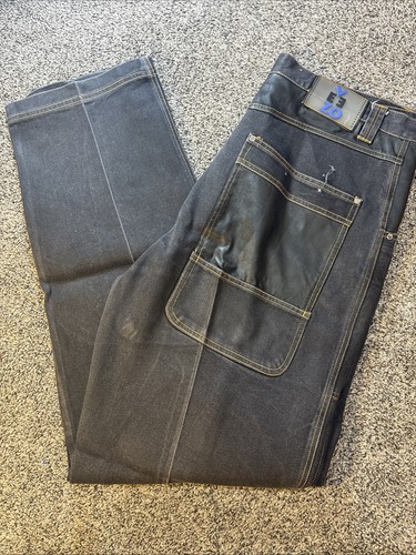 Veezo jeans mens 36x34 black - 36x34,
