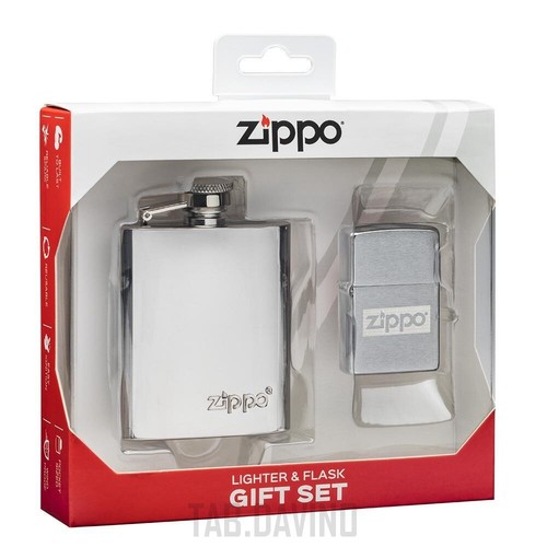 Zippo feuerzeug flachmann set - zippo,