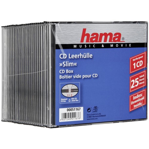 1x25 hama leerhülle - hama, cd-leerhülle