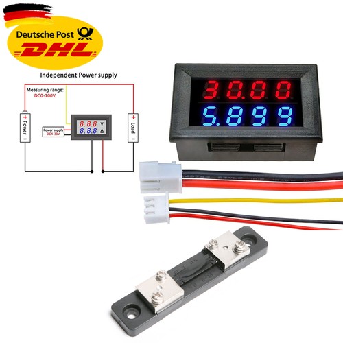 Led voltmeter amperemeter - led,
