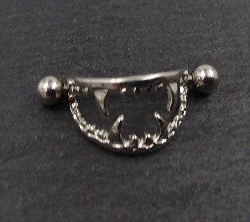 Nippelpiercing gebiss vampir - nippelpiercing,