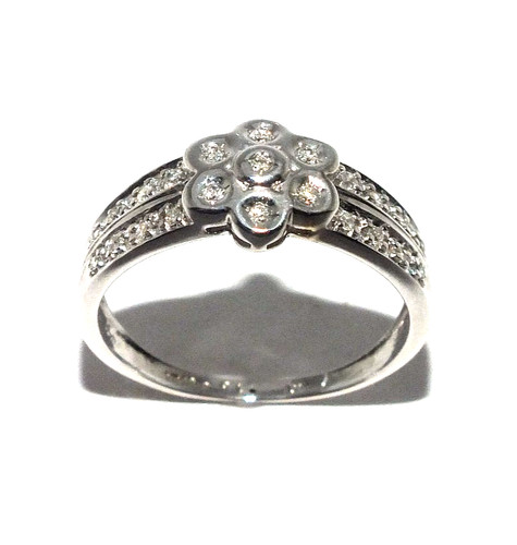 Damen 9ct karat - karat, weißgold