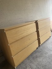 Malm Kommode Buche 3 Schubladen
