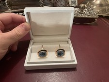 Manschettenknöpfe mit dem Wappen von Papst Johannes Paul II. Gold 585