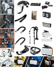 Atemschutzmaske Vollmaske Gasmaske mit Gebläse Filter Lackiermaske Premium Set