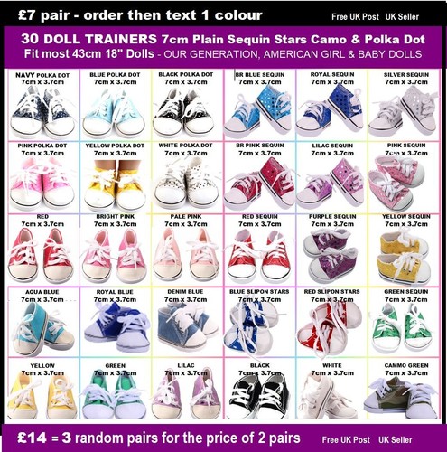 Verkäufer puppenschuhe - uk, 18"