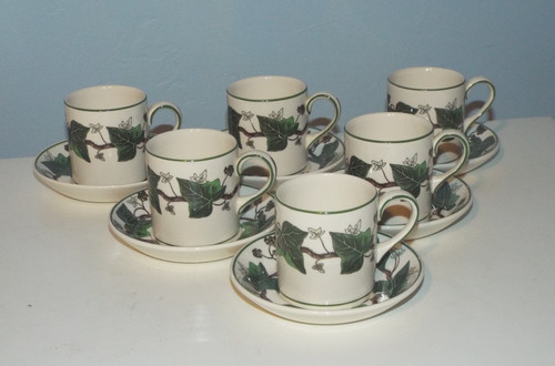 6er set wedgwood - set, ivy