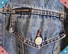 *CHEVIGNON, Gr. L Jeans-Jacke dazu Dire Straits, Genesis