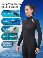 Top Damen Neoprenanzug Jacke -