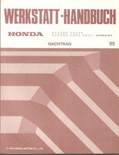 Werkstatt handbuch Reparaturanleitung HONDA ACCORD Nachtrag COUPE AERO DECK - 95