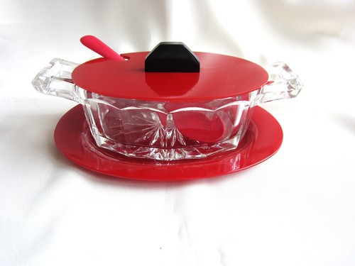 Vintage ovale marmeladendose - vintage,
