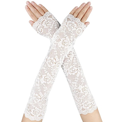Handschuhe lang fingerlos aus