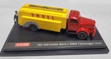 Wiking Umbaumodell Mercedes 5000 mit SHELL-Tank, auf Podest, 1. Wahl, ca. 1:87