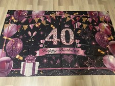 40zigster Geburtstag Deko Banner 40 