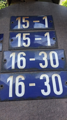 Historische blaue emaille - blaue,