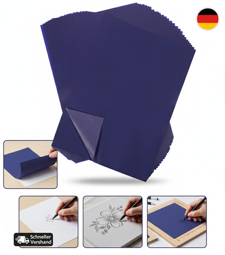 100 blatt kohlepapier - 100, blau