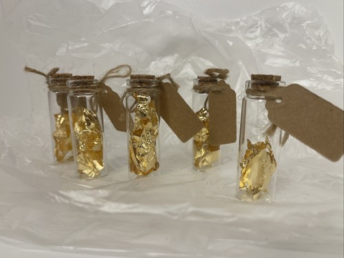 Blattgold fläschchen glas mit - blattgold,