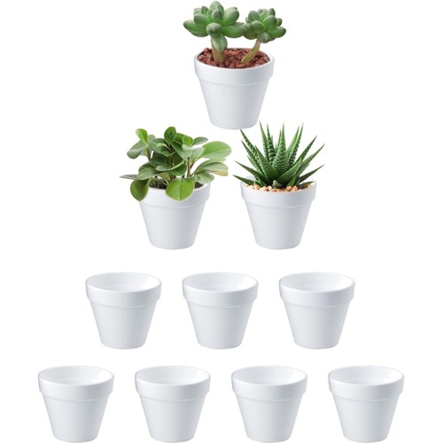 Mini blumentopf weiß - weiß, 10er