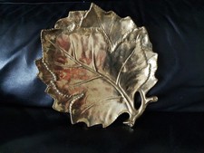 Gilde Messing Blattschale/Teller