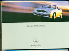 Mercedes  SLK 200 230 320 Betriebsanleitung W170 Bedienungsanleitung 2002