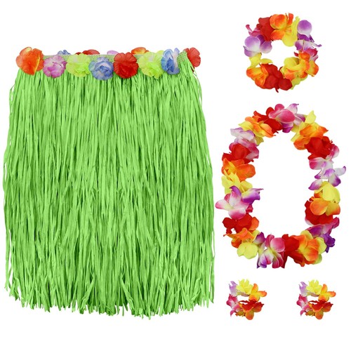 Gras hularock und hibiskus - und,