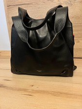 Wickelrucksack storksak, schwarz, Leder, teilweise original verpackt 