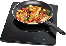 IsEasy 28cm Einzel Induktionskochplatte Tragbares Induktionskochfeld 2100W Timer