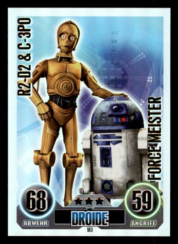 3po force attax star - r2-d2, c-3po