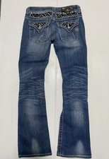 Miss me Damen Jeans Schlaghose