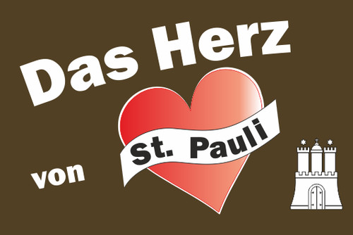 Aufkleber herz von pauli - st.,