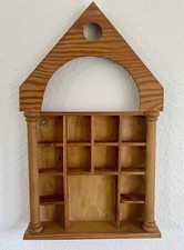 Schöner Setzkasten Holz Form Haus Deko Vintage