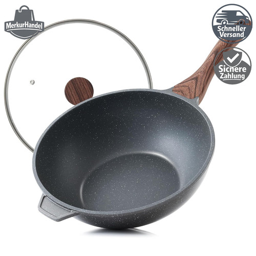 Wokpfanne 28cm granit - wokpfanne,