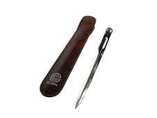 ECOBRA Diagrammteiler Antiquität Braune Hülle Landkarten Navigation Tool L 18 cm