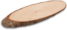 Rindenbrett Baumscheibe Rindenscheibe geschliffen oval Erle ca. 24 cm  ab 3,77 €