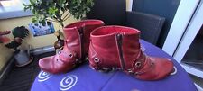 Süße Tiggers Stiefeletten, Stiefel, 39, dunkelrot, Leder, Schnäppchenpreis