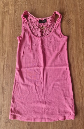 Langes tank top mit spitze - mit,