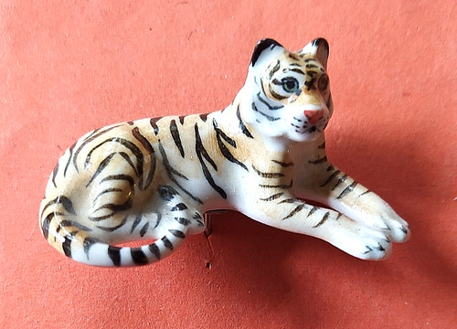Tigerfigur porzellan - tigerfigur,