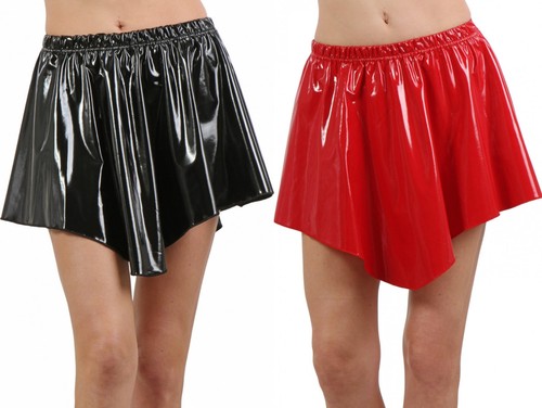 Damen minirock wetlook - minirock,