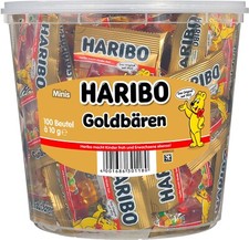 Haribo Goldbären Gummibärchen 100 Minibeutel 1 kg