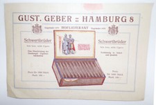 Werbe Prospekt Gustav Geber