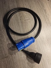 CEE Adapter 230v/16a, CEE Stecker zu Schuko Steckdose, IP44, 130 cm lang