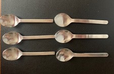 6 Lufthansa Teelöffel 3 x Kranich, 3 x Logo, 2 x Hepp + 1 x WMF 1985, 92B,H +99D