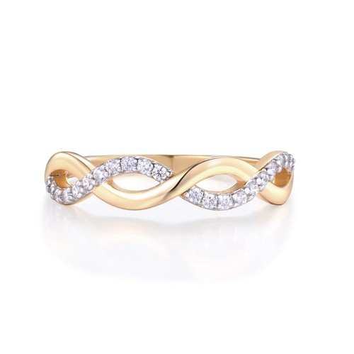Damenring karat gold auf - 9,