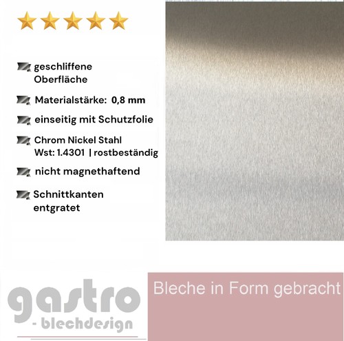 Edelstahl blech k240 - edelstahl,