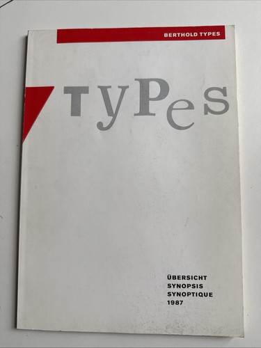 Berthold types synopsis 1987 - types,