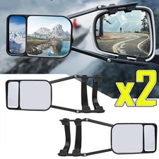 Caravanspiegel Set Wohnwagenspiegel Aufsetzspiegel Universal für Pkw und Bus