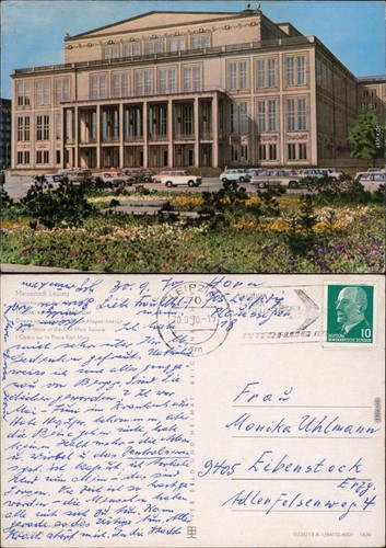 Leipzig oper ansichtskarte - leipzig,