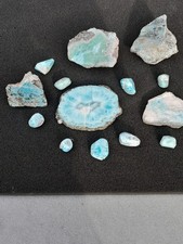 Larimar Konvolut  Roh und geschliffen  aus der Dominikanischen Republik