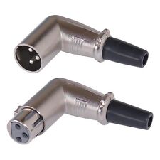 XLR Winkelstecker 90° mit